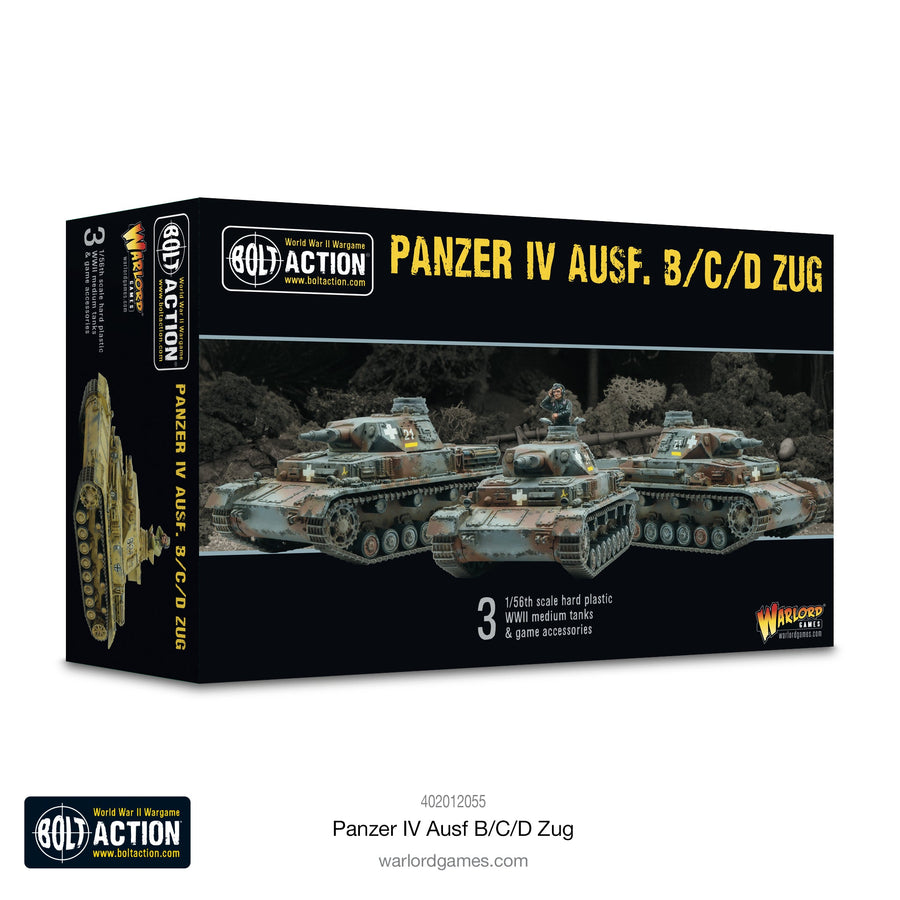 Bolt Action: Panzer IV Ausf. B/C/D Zug (Three Tanks)