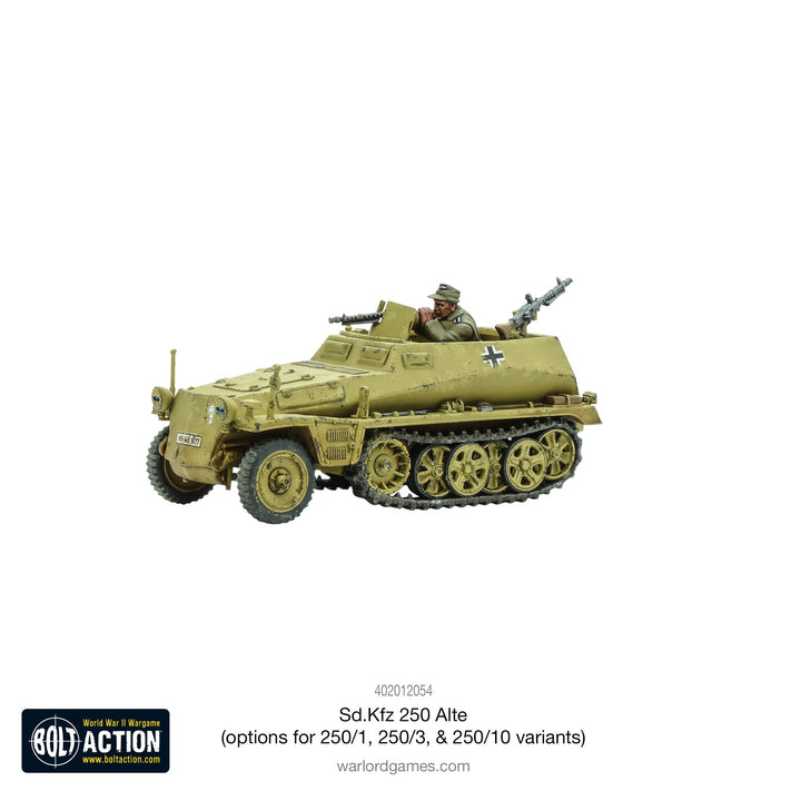 Bolt Action: Sd.Kfz 250 (Alte) half-track (options to make 250/1, 250/3 or 250/10 variants)