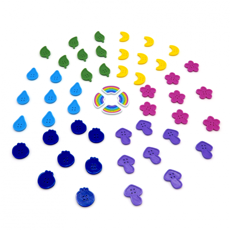 Button Tokens for Calico - 52 Pieces (CALI001) (BGExpansions)