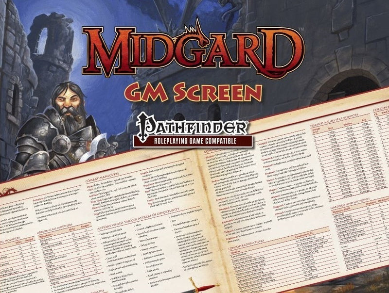 Midgard DM Screen for Pathfinder (Kobold Press)