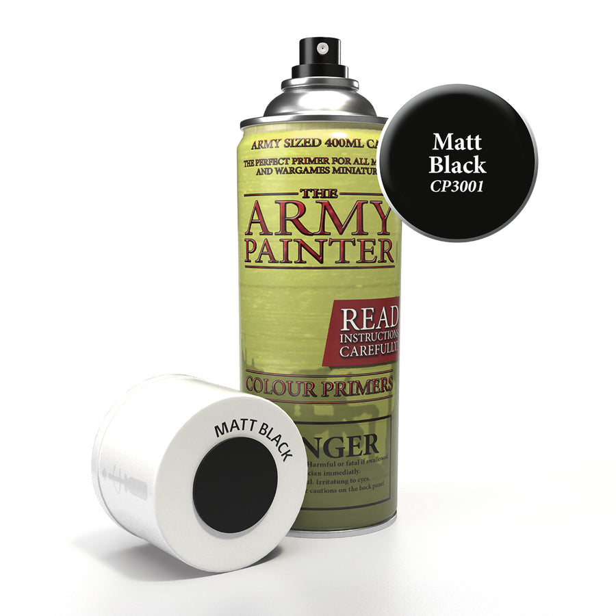 Colour Primers - Matt Black Colour Primer (The Army Painter) (CP3001)