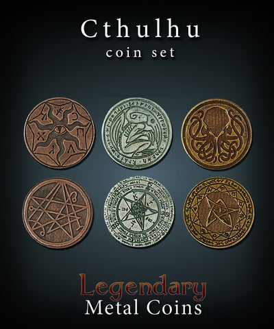 Legendary Metal Coins - Cthulhu Set (Drawlab)
