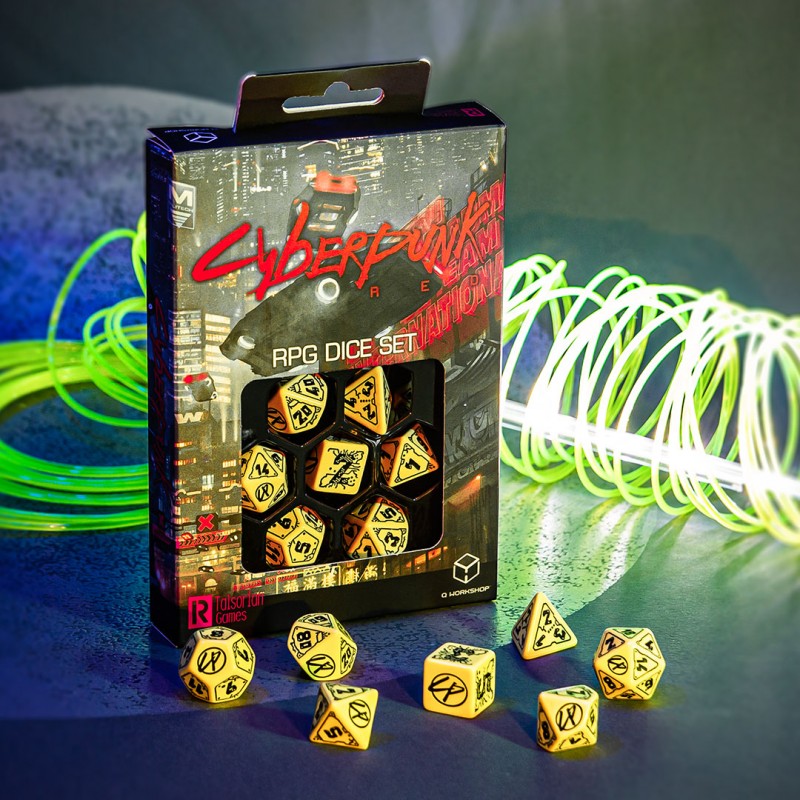 Cyberpunk Red Dice Set: Danger Zone (Q-Workshop) (SCPU03)