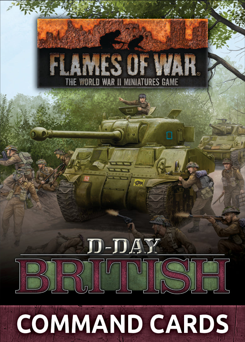 Flames of War: D-Day British Command Cards (FW264C)