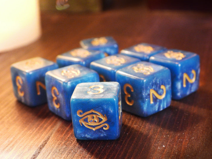 Elder Dice: Eye of Chaos Dice - Nebula d6 Set