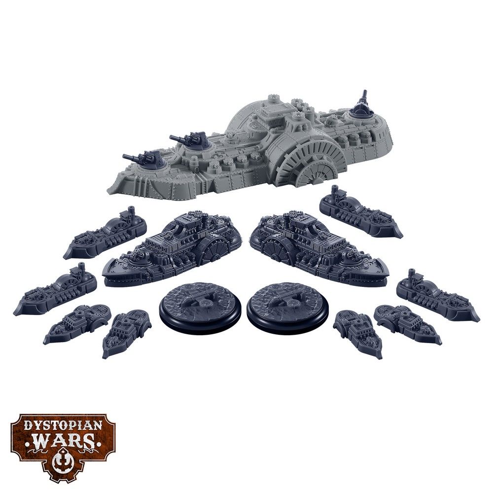 Dystopian Wars: Columbia Battlefleet Set