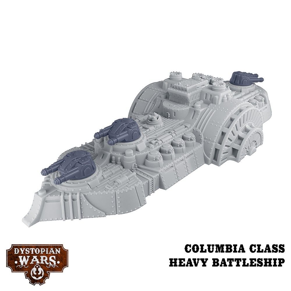 Dystopian Wars: Columbia Battlefleet Set