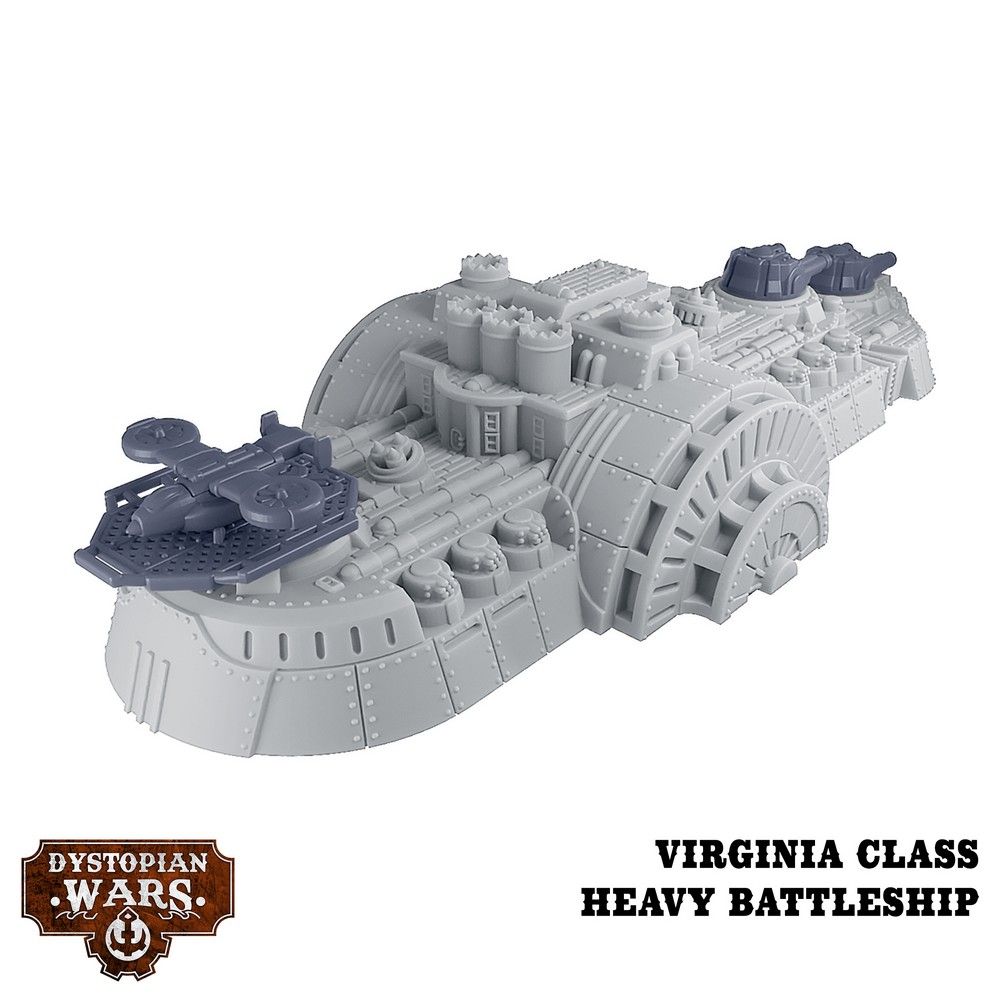 Dystopian Wars: Columbia Battlefleet Set