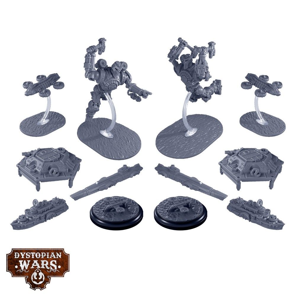 Dystopian Wars: Union Vanguard Squadrons