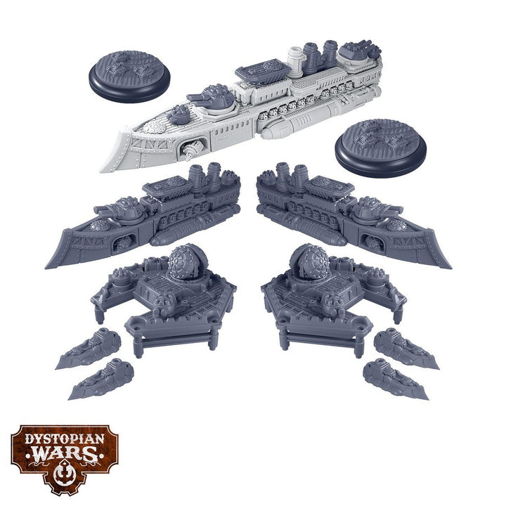 Dystopian Wars: Ganges Battlefleet Set
