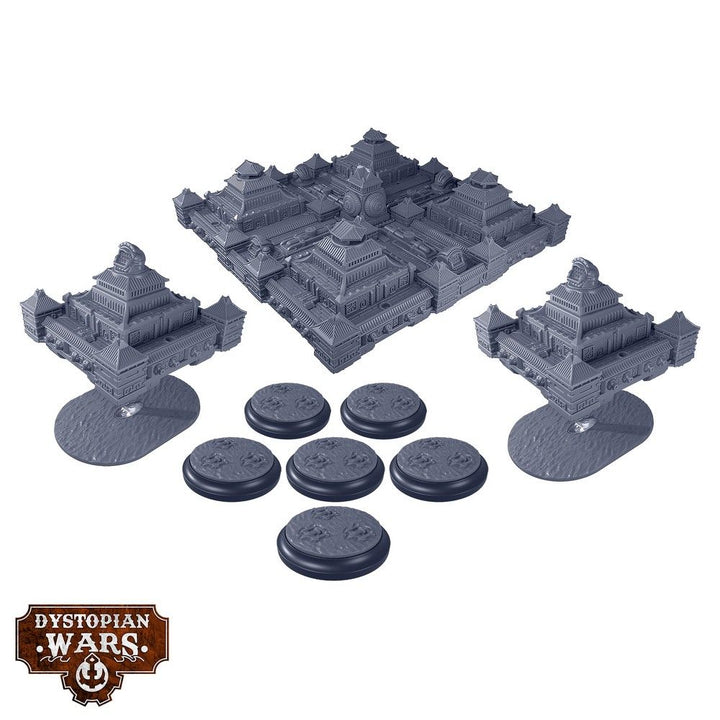 Dystopian Wars: Zhanmadao Battlefleet Set