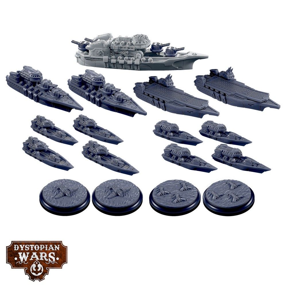 Dystopian Wars: Imperium Starter Set - Faction Battlefleet