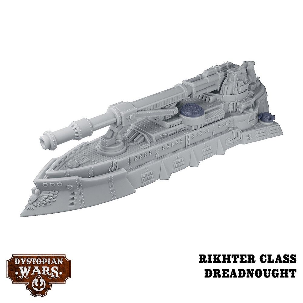Dystopian Wars: Rikhter Battlefleet Set