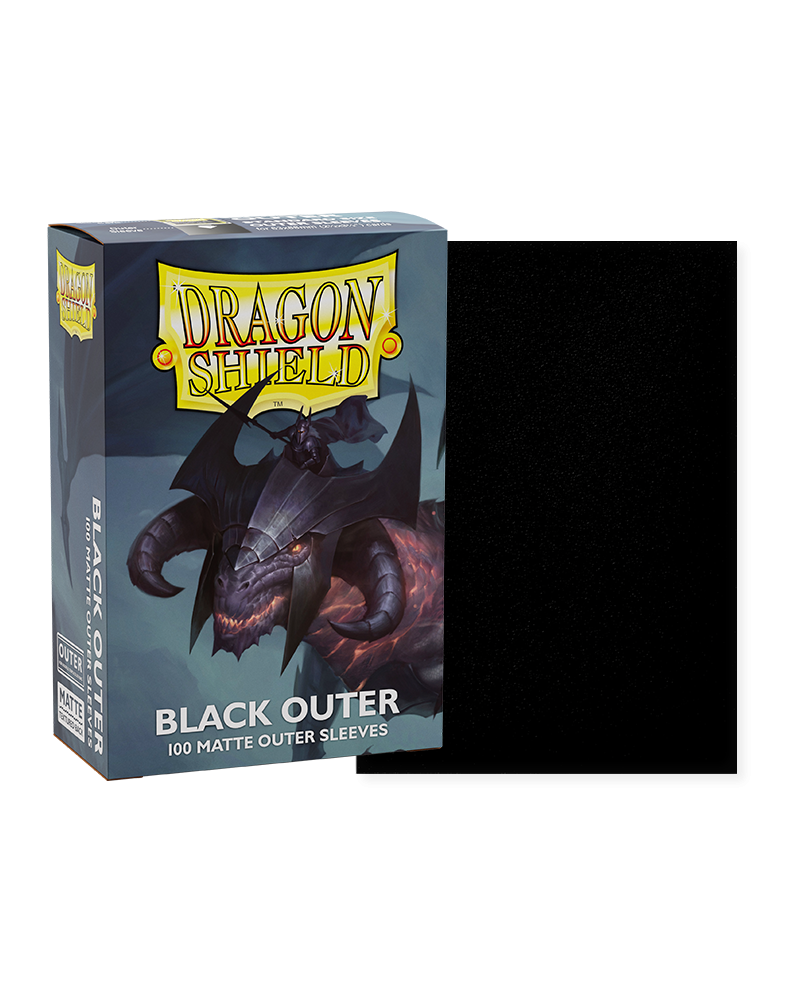 Dragon Shield Outer Sleeves - Black Matte (AT-13003)