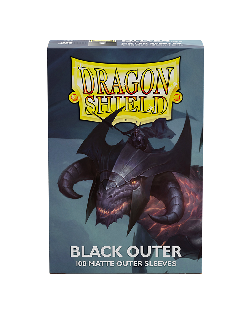 Dragon Shield Outer Sleeves - Black Matte (AT-13003)