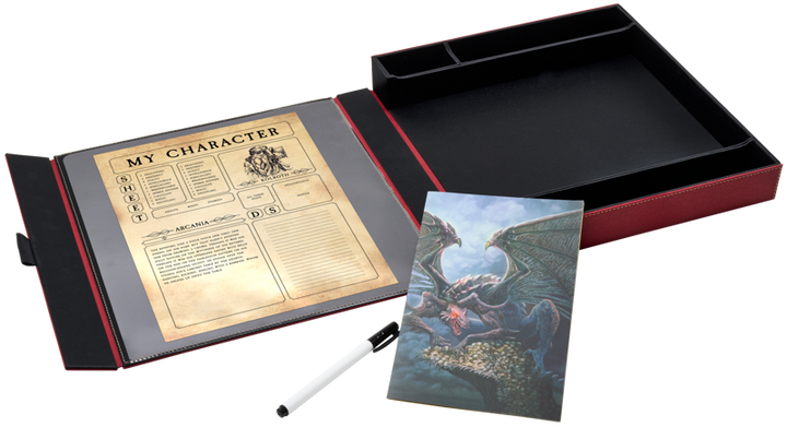 Dragon Shield RPG Player Companion - Blood Red