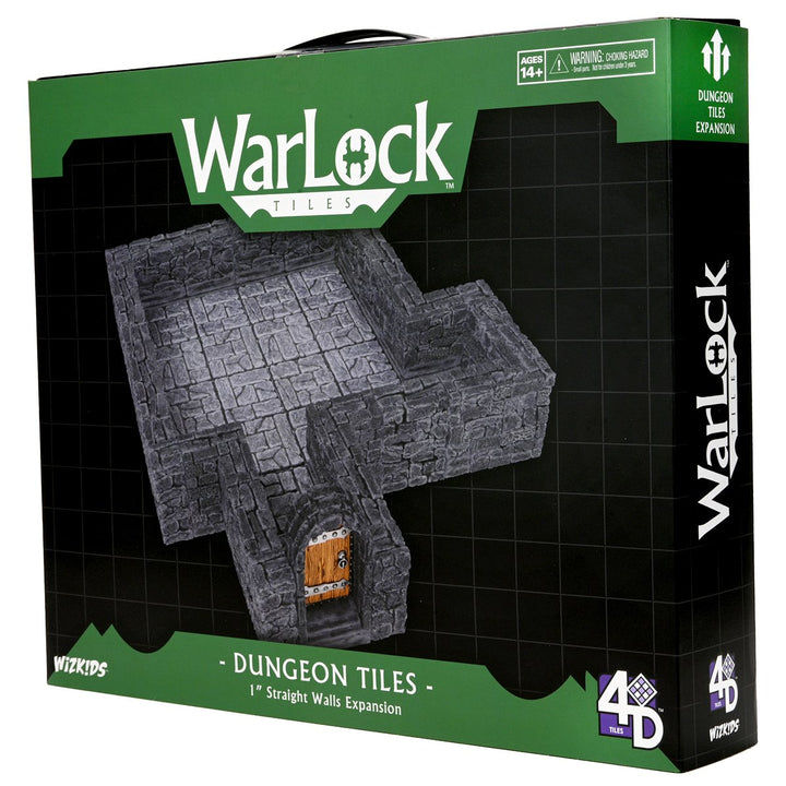 WarLock Tiles: Expansion Pack - 1 in. Dungeon Straight Walls