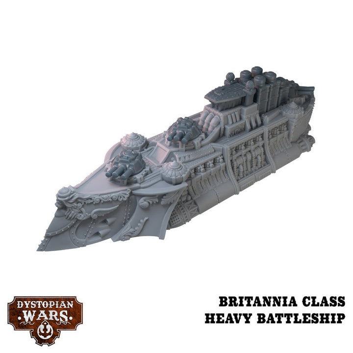 Dystopian Wars: Britannia Battlefleet Set