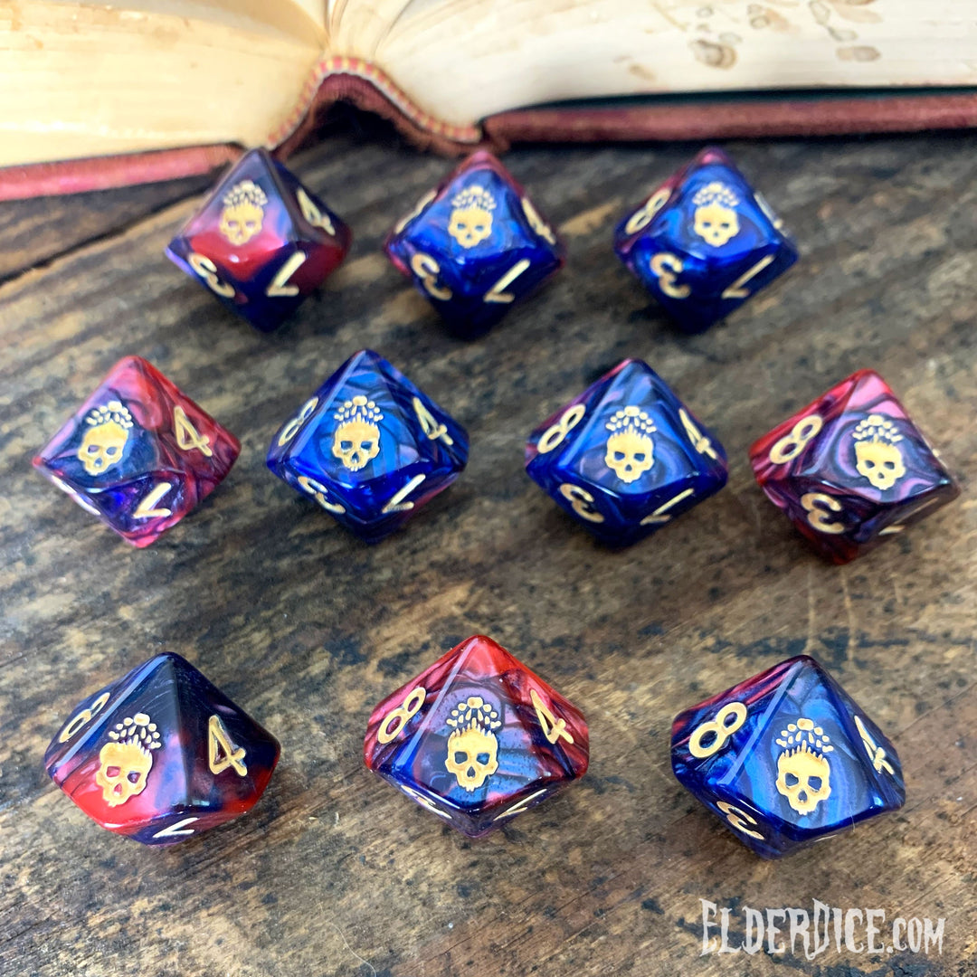 Elder Dice: Mark of the Necronomicon - Blood and Magick d10 Set