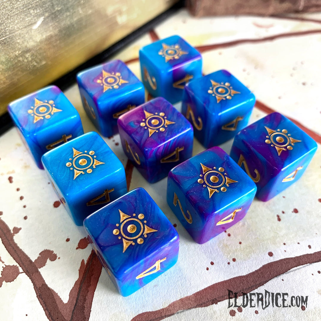 Elder Dice: Sigil of the Dreamlands - Kadathian Ice d6 Dice