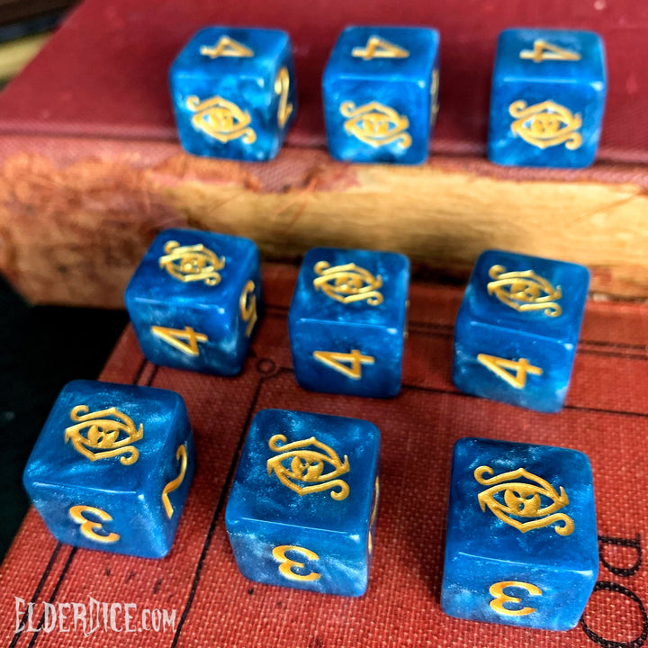 Elder Dice: Eye of Chaos Dice - Nebula d6 Set