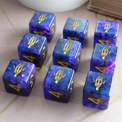 Elder Dice: Seer's Eye: Mythic Glass and Wax d6 Set