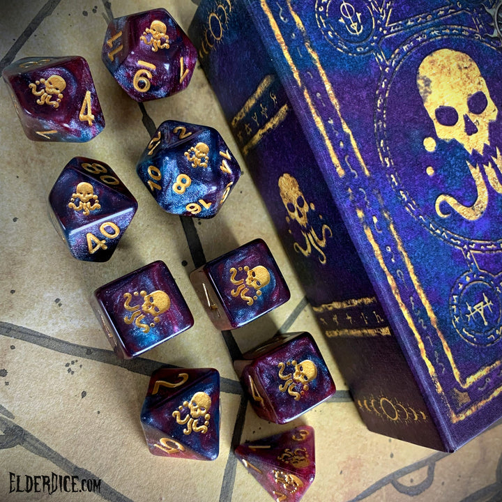 Elder Dice: Seal of Yog-Sothoth Dice - Nebula Polyhedral Set