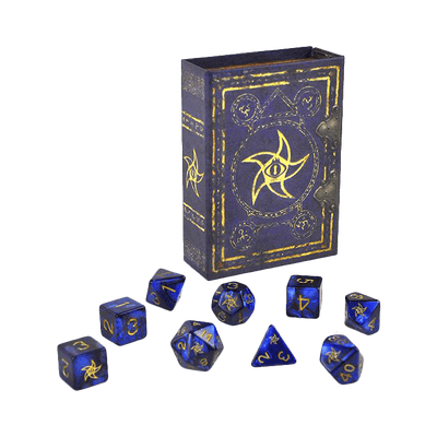 Elder Dice: Blue Star Elder Sign Polyhedral Set