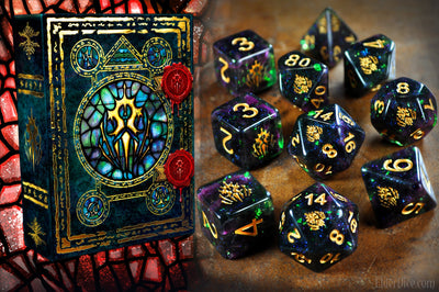 Elder Dice: Crest of Dagon - Mythic Glass and Wax Edition