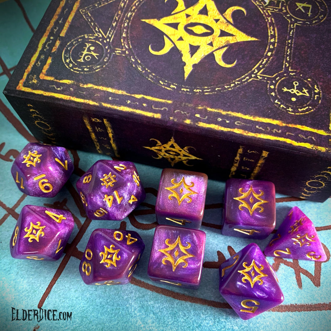 Elder Dice: Star of Azathoth Dice - Nebula Polyhedral Set