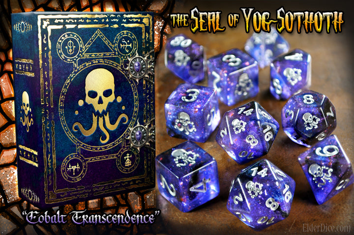 Elder Dice: Seal of Yog-Sothoth - Mythic Cobalt Transcendence Edition