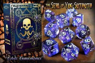 Elder Dice: Seal of Yog-Sothoth - Mythic Cobalt Transcendence Edition