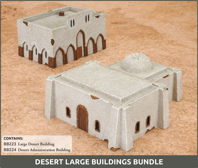 Battlefield in a Box: Desert Large Buildings Bundle (FW256-BB02)