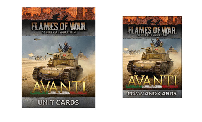 Flames of War: Italian Avanti Unit and Command Cards (FW256-ICB)