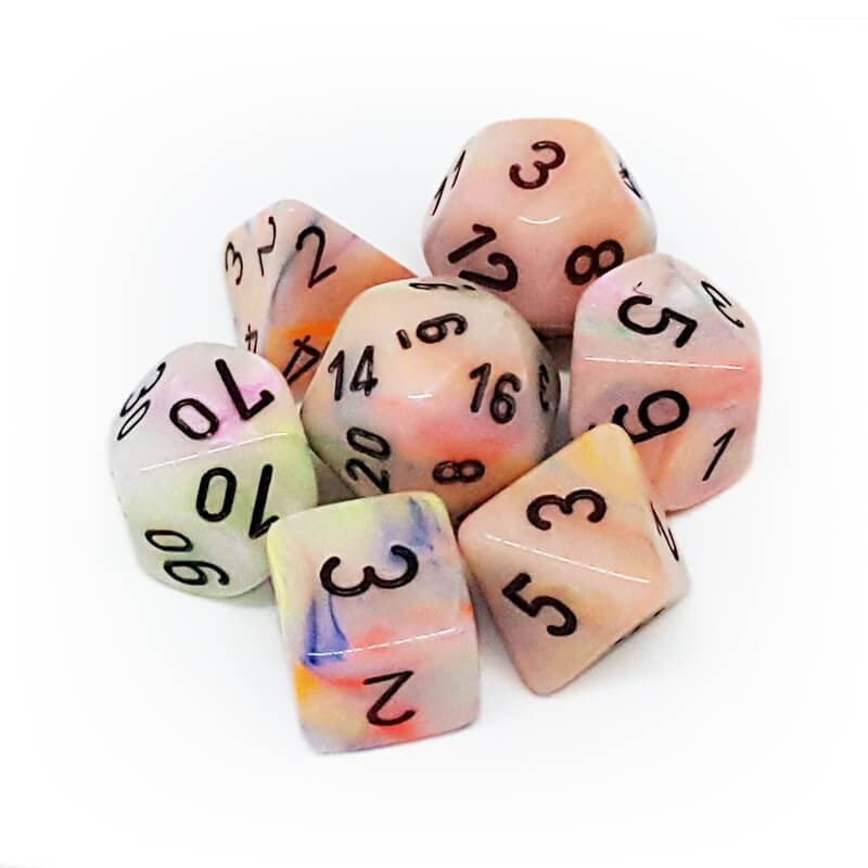 Festive - Circus/black 7-Die Set (27442) - Chessex