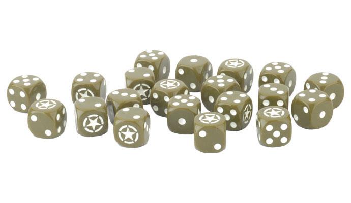 Flames of War: American LW Dice (x20) (US906)