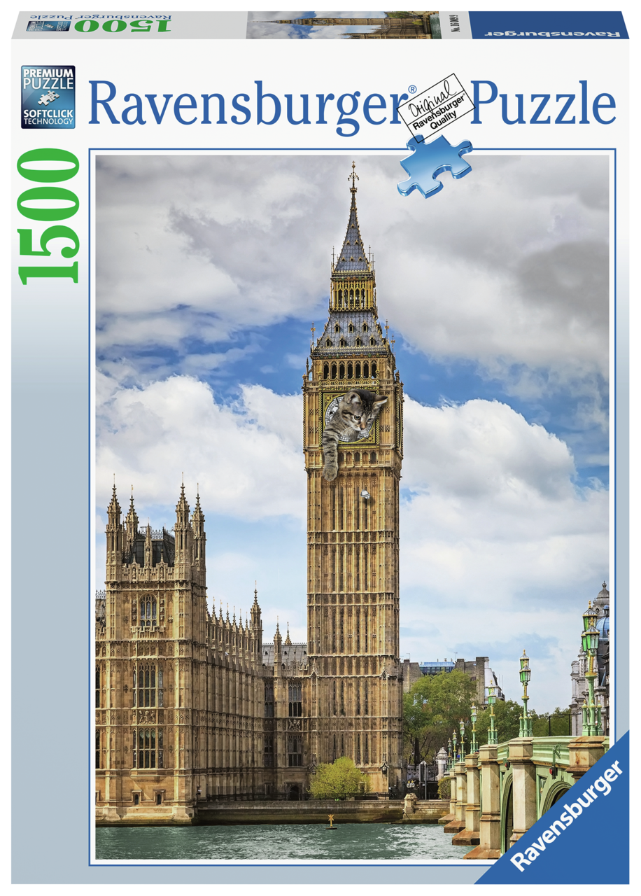 Funny Cat On Big Ben (1500 brikker)