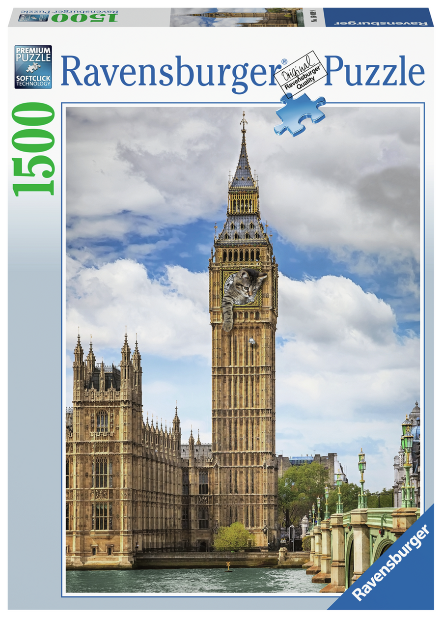 Funny Cat On Big Ben (1500 brikker)