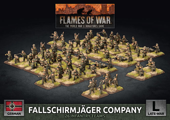Flames of War: Fallschirmjager Company (Plastic) (GBX136)