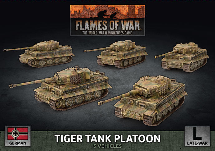 Flames of War: Tiger Heavy Tank Platoon (x5 Plastic) (GBX140)