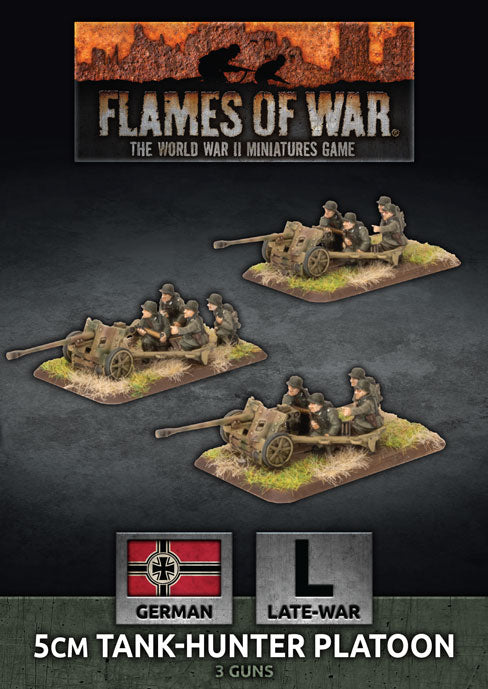 Flames of War: 5cm Tank Hunter Platoon (x3 Plastic) (GBX144)