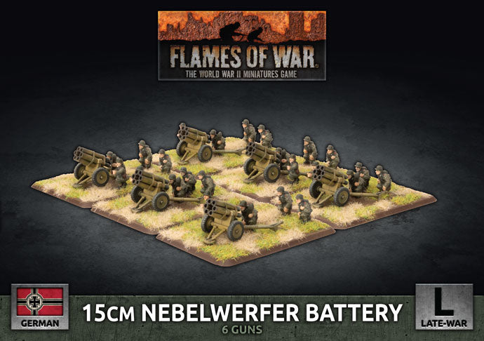 Flames of War: 15cm Rocket Launcher Battery (x6 Plastic) (GBX146)