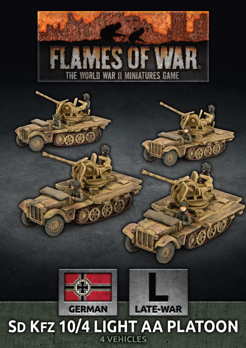 Flames of War: SdKfz 10/4 Light AA Platoon (x4) (GBX147)