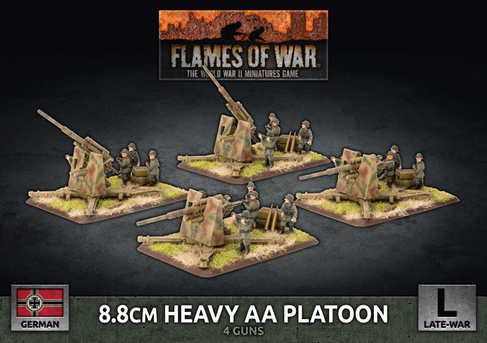 Flames of War: 8.8cm Heavy AA Platoon (x4 Plastic) (GBX149)