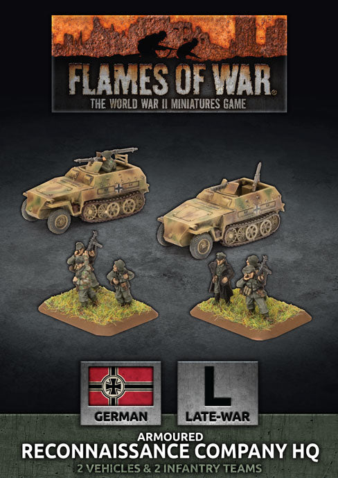 Flames of War: Reconnaissance HQ Platoon (x2 Plastic) (GBX150)