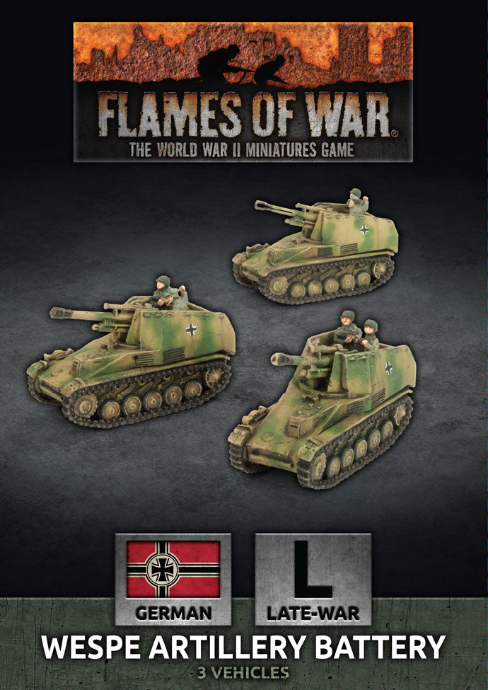 Flames of War: Wespe 10.5cm SP Artillery Battery (x3) (GBX155)