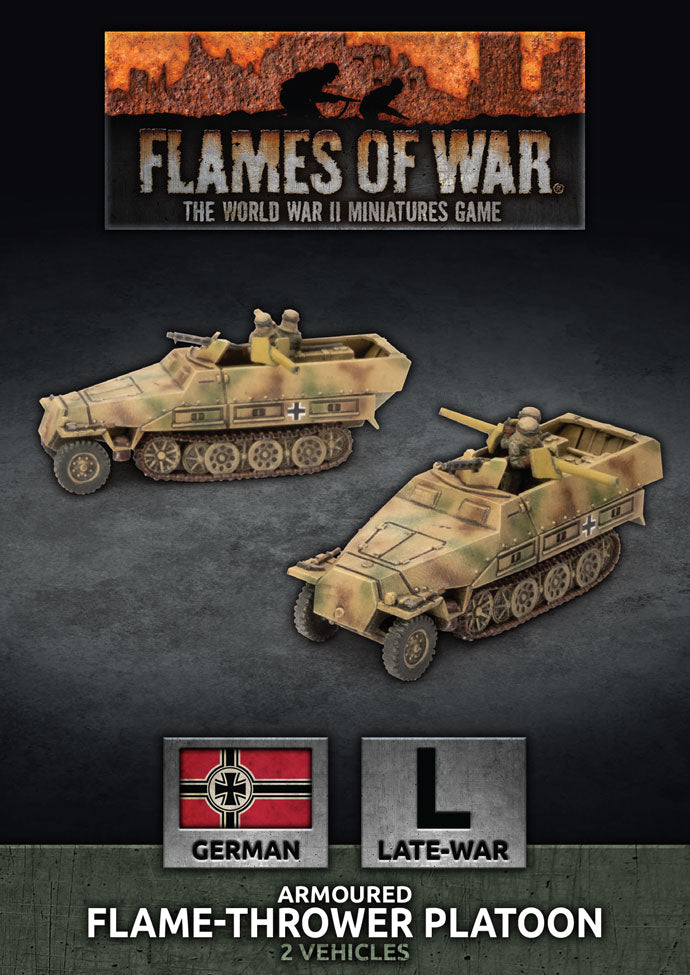 Flames of War: Sd Kfz 251 Flamethrower Platoon (x2 Plastic) (GBX156)