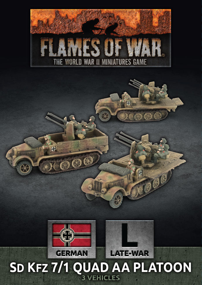 Flames of War: SdKfz 7/1 Quad AA Platoon (x3) (GBX159)