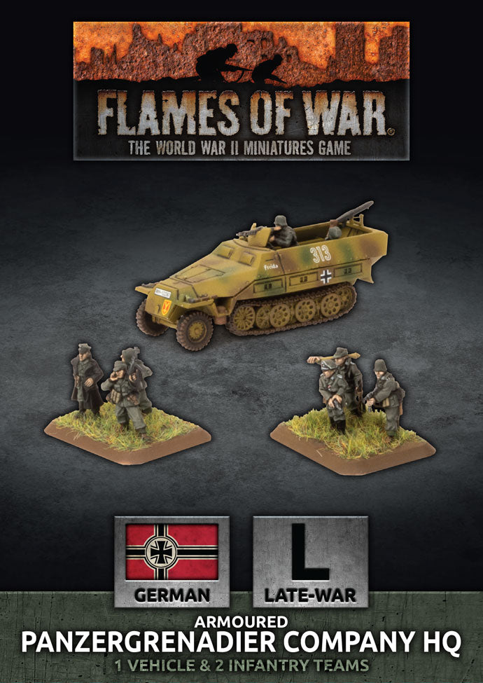 Flames of War: Panzergrenadier Company HQ (Plastic) (GBX168)