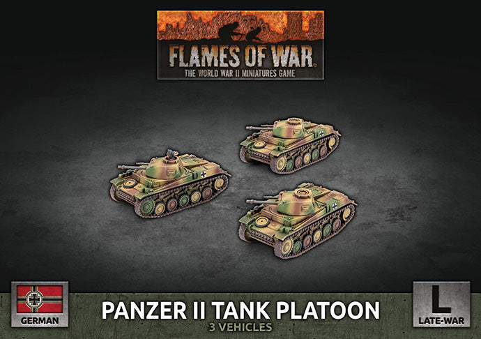 Flames of War: Panzer II Tank Platoon (x3 Plastic) (GBX183)